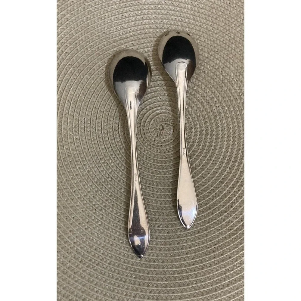 Vtg Silverplate Salad Serving Fork & Spoon Set EPNS Made in England